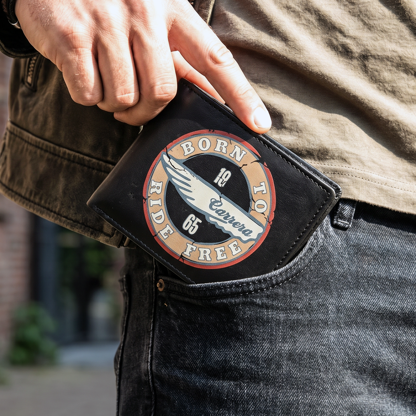 Portafoglio Bifold Con Portadocumenti Born