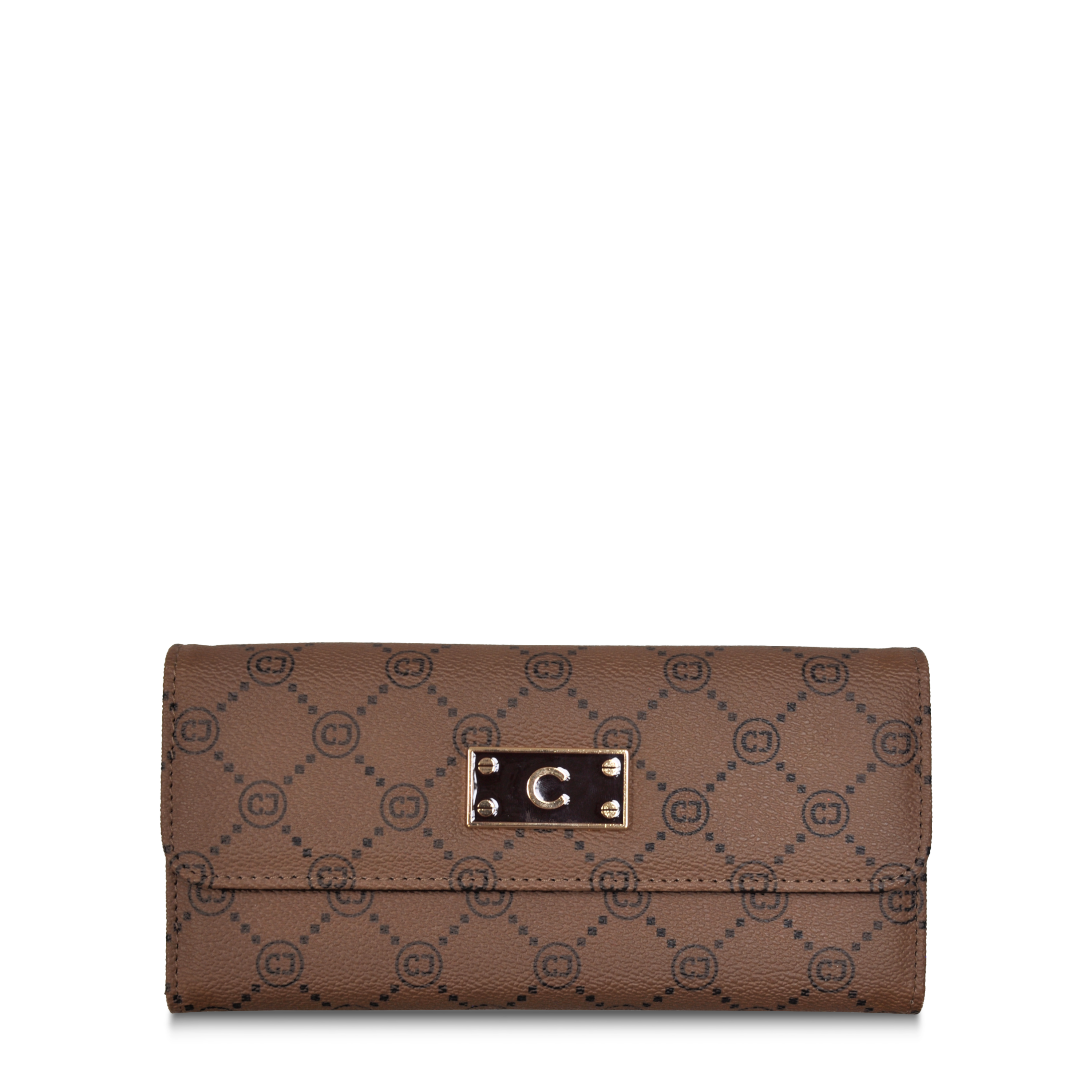 Portafoglio Trifold Con Patta Audrey