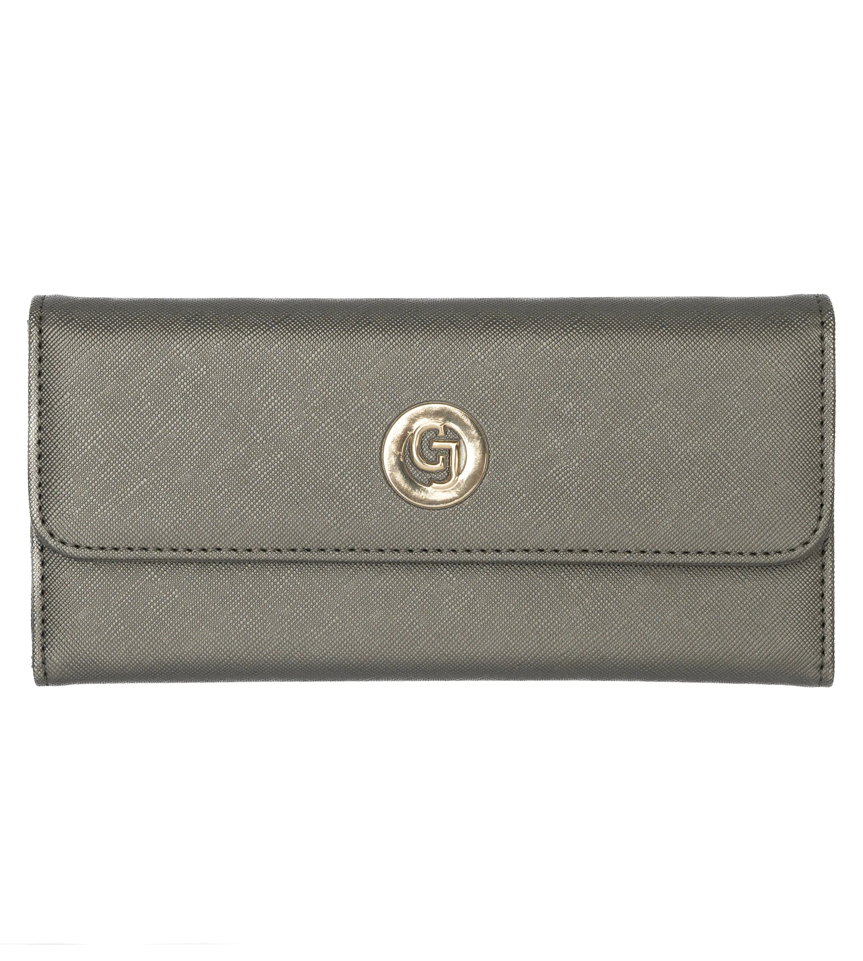 Portafoglio Trifold Con Patta Claire