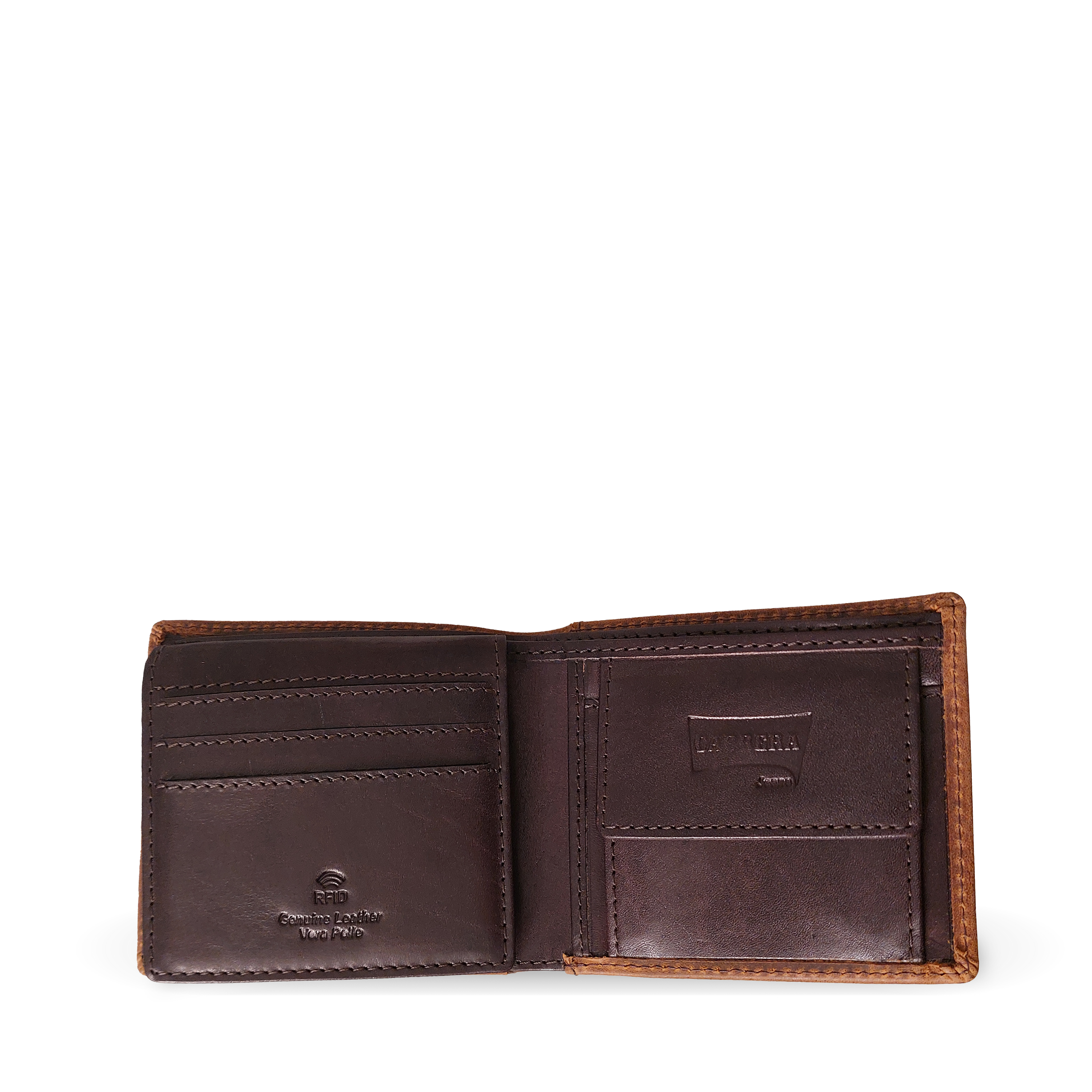 Portafoglio Trifold Piccolo Con Portadocumenti Brazil