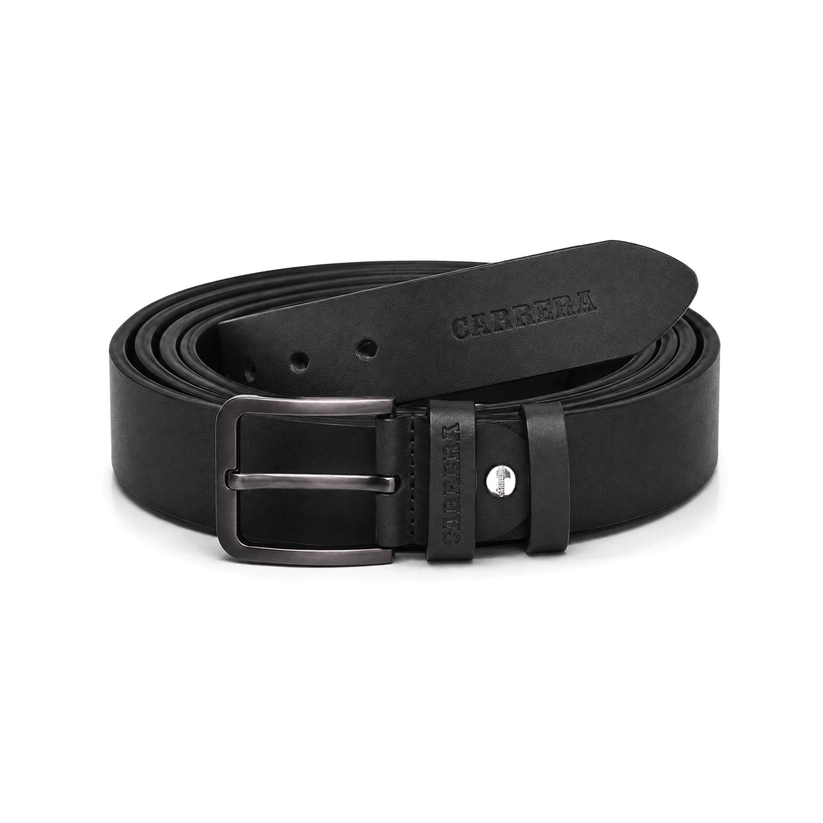 Cintura in pelle effetto lucido Carrera Accessori Nero