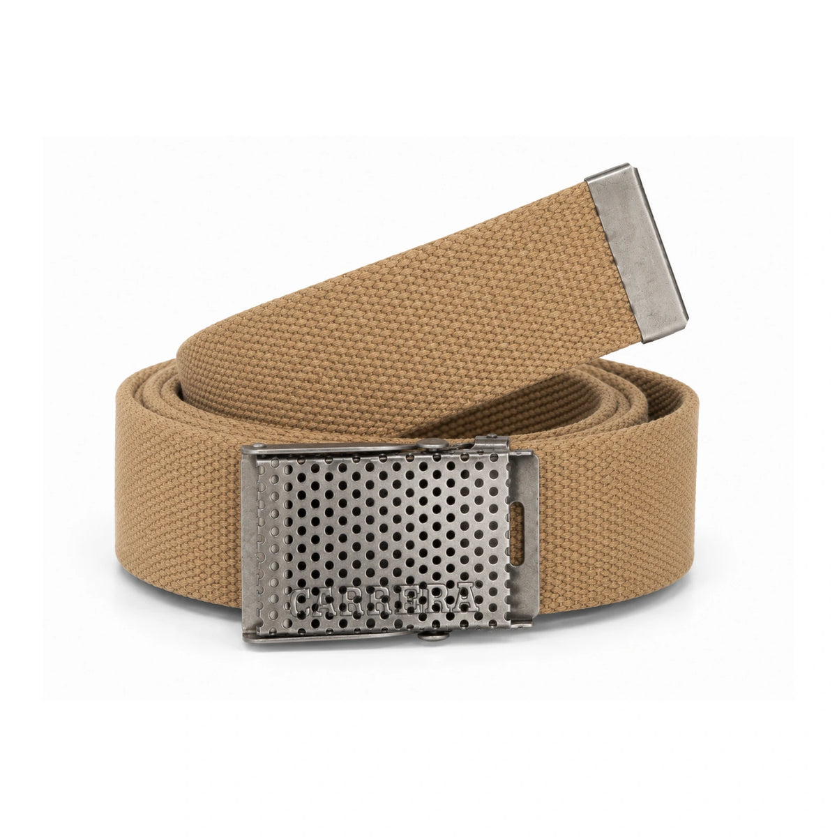 Cintura in nastro con fibbia traforata Carrera Accessori Tan